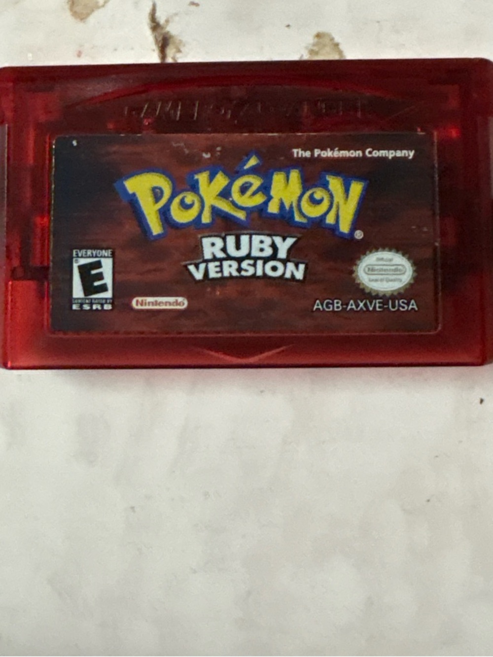 Pokémon Ruby Version Game Cartridge - Red - Nintendo Game Boy Advance